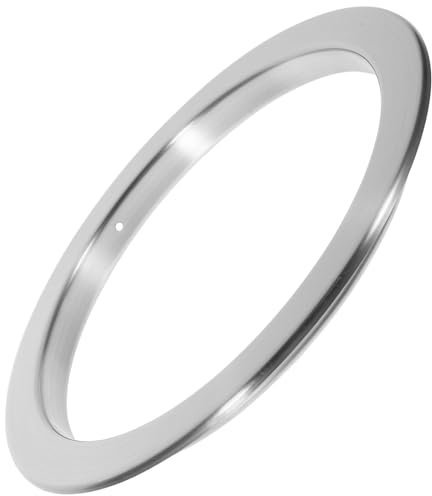 SOLUSTRE Trash Can Decorative Cover Countertop Waste Chute with Lid Cover Kitchen Tabletop Grommets Counter Built-in Waste Chute Desktop Stainless Steel Garbage Can Washer