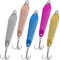 QualyQualy Lot de 5 jig leurres de pêche - Leurre de Pêche en Métal - jig Peche pour pêche en Eau salée et Eau Douce - leurre Peche mer Bar Leurre de Bar 14 g - 28 g - 45g - 56g