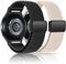 Chinbersky Bracelet Nylon Tressé Compatible avec Samsung Galaxy Watch 7/6/5/4 40mm 44mm/5 Pro/6 4 Classic - Magnétique Élastique pour Femme et Homme