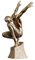 YOYUMI Skulptur Fitness-Mann-Skulptur Dekoration Wohnzimmer Eingang Weinschrank Wohnaccessoires – Tänzerin A
