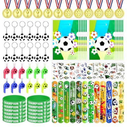 FINEASY 84 PCS Football Party Bags, Football Party Supplies for Boys Girls