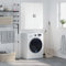 Juroupi Armario de Pared Armario Auxiliar Multiusos Armario Auxiliar Armario baño Pared Mueble Auxiliar Cocina Blanco 69,5x34x90 cm