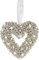 Flair Flower Perlenkranz zum Hängen, Herz - Champagner - Weihnachten, Hochzeit, Valentinstag, Muttertag