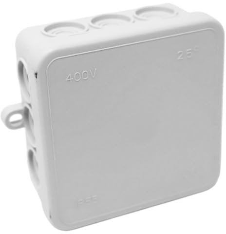 5 Stück Lancelot Kabelabzweigkasten IP55, 75x75x34mm, 12 Einführungen | Aufputz-Abzweigdose, Verteilerdose, Installationsgehäuse