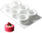 DUBENS Mousse-Kuchenform, Silikon Backform/Muffinform für Muffins, Cupcakes, Kuchen, Pudding, Eiswürfel und Gelee, Brotbackform, 3D Backformen DIY Mold (Puddingbecher)
