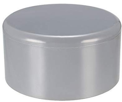 75 mm PVC Pipe Cap Fitting, Slip End Caps DWV Drain Waste Wind, Grau, 2 Stück