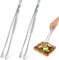 2 Pieces 12 Inch Tweezer Tongs Extra-Long Kitchen Tweezers Stainless Steel Cooking Tweezers with Round Tip Kitchen Cooking Tweezers Tongs for Grill, BBQ, Pasta