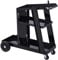DURHAND Welding Cart Welder Trolley Garage for Gas Bottles w/Safety Chain, Wheels, Black