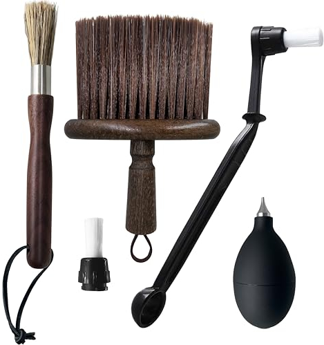 NEOUZA Espressomaschinen-Reinigungswerkzeug-Set – Bürsten für Brühgruppenkopf, Mühle und Kaffeebar, Luftgebläse (Werkzeugset)