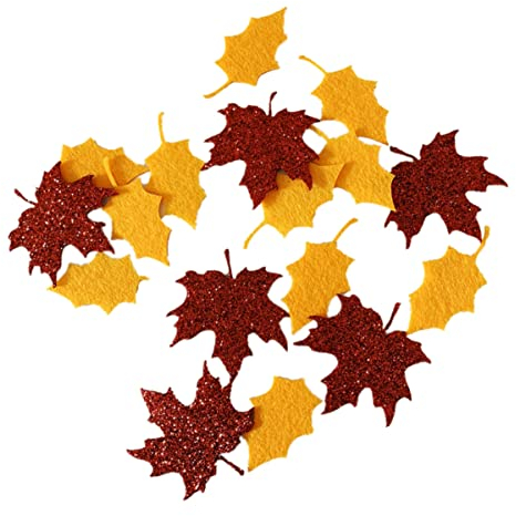 Warmhm Herbstlaub Masse Erntedankfest Ahornblätter Thanksgiving-Party-Konfetti Herbstdeko hochzeitsdeko Dekor Blatt Konfetti Thanksgiving-Konfetti nicht gewebt schmücken Requisiten