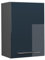 Vicco Hängeschrank Fame-Line, hängender Küchenschrank, Dunkelblau Hochglanz/Anthrazit, 50 cm