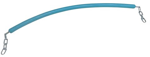 Rubber Coated Stable Stall Chain (Choice of Colour Plain End Horse Stable Door Guard) (Pastel Blue)