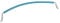 Rubber Coated Stable Stall Chain (Choice of Colour Plain End Horse Stable Door Guard) (Pastel Blue)