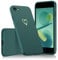 ScandiCasis for iPhone 7/8/SE 2020/SE 2022 Cute Case, Heart Pattern Soft Silicone Phone Case Protective Shockproof Cover for Women Girls, Green