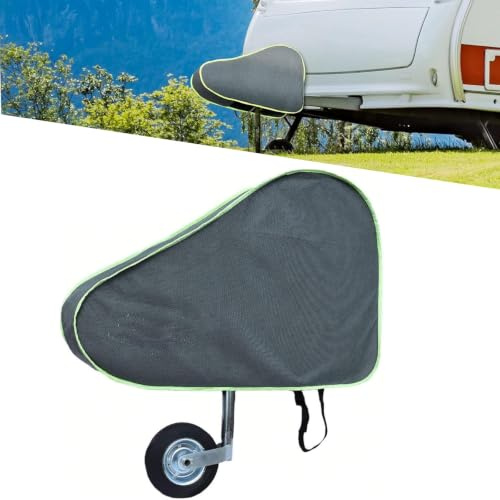Xiciki Deichselabdeckung Wohnwagen, Anhängerkupplung Abdeckung mit Doppel-Klickverschluss, Deichselabdeckung Anhänger, Universal Abdeckung Anhängerdeichsel, Deichselschutzhaube PKW