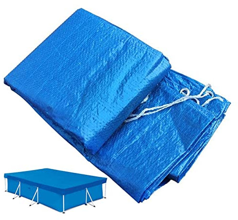 Copertura della piscina Rettangolare Cover della piscina Copertina per polvere resistente ai raggi UV 300x200 cm