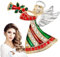 Joyas de alfileres de ángel, alfileres de ángel para mujeres, Broche navideño de Trompeta de Ángel de dibujos animados, Colgantes de estatua espumosa para figuras coleccionables decoración de ropa