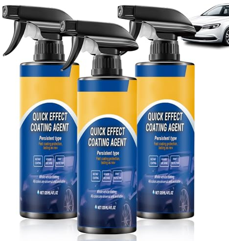 Quick Effect Coating Agent for Car, 3 Stuck Auto-Beschichtungsspray, Multifunktionales Schnellwirkungs-Beschichtungsmittel, Autos Kratzer Entferner, Beschichtungsspray Autolack, Wasserfestes