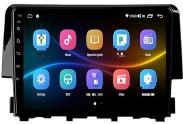 Auto-GPS-Navigationssystem Multimedia-Videoplayer mit GPS für Honda Civic (2016–2020) – Autoradio Android-Betriebssystem(T6pro 2G 32G R)