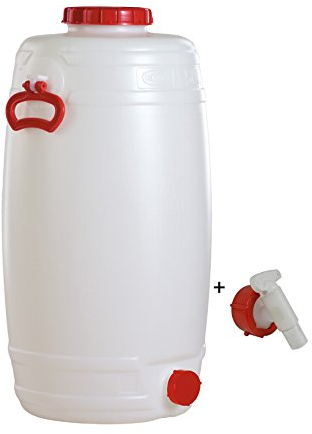 Graf Getränkefass Rund 50 Liter mit Auslaufhahn NW 15