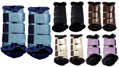HKM Comfort Glitter Gamaschen schwarz S 9100 schwarz