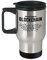 The Future Is Blockchain Travel Mug - 14 Ounce Stainless Christmas Themed Unique Spill Proof Easy Grip Cup - Portable Container for Your Hot Coffee, Chocolate, Milk - Great Gift Ideas For Bitcoin Love