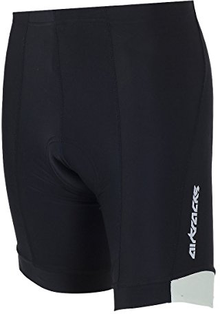 Airtracks Herren Fahrradhose Kurz Team - Radhose - Kurze Radlerhose mit Tasche - 3D Coolmax gepolstert - UV Schutz - Atmungsaktiv - Reflektoren