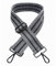 Kiwochy Taschengurt Schulterriemen mit Streifen Muster 2 Breiter Schultergurt längenverstellbarer 28.3-51.2 Karabiner Farbe Schwarz Leinwand Schultergurt für Taschen Handtaschen Unisex