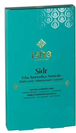 ISHA cosmetics-Sidr Ziziphus-Giuggiolo di Cristo-erba ayurvedica in polvere-rinforzante-volumizzante-lavante-testato dermatologicamente e al nichel-100g