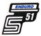 Schriftzug BestPrice S51 Enduro Folie/Aufkleber für Simson S51