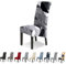 Lydevo Stuhlhussen XL 6er Set Stretch Stuhlhussen Schwingstühle XL für Esszimmerstühle Spandex Universal-Stuhlbezug Large Dining Chair Schonbezüge für Stuhl Esszimmer Bankett,Geometrisches Schwarz