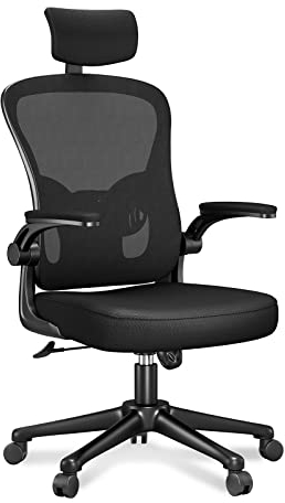 rattantree Sedia da Ufficio, Sedie Ufficio Scrivania con Poggiatesta Regolabile, Sedia Ergonomica per Computer con Braccioli Regolabili e Supporto Lombare per Home Office