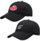 BJPERFMS Narut Cap, 2PCS Narut Mütze, Narut Kappe, Narut Baseball Cap, Cosplay Anime Basecap, Verstellbarer Sonnenhut, Bedruckte Basecap Geschenke für Fans (Schwarz)