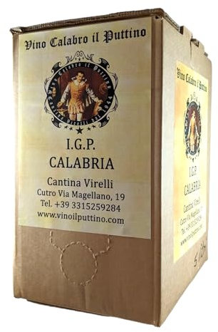 Vino Calabro il Puttino (Rosso I.G.P. Calabria, 5 Litri)