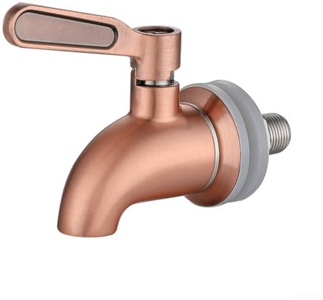 304 Stainless Steel Wine Ba rrel Faucet for Beverage Juice Faucet Special Faucet for Home Brew Ba rrel Fermenter, Wine Beer Beverage Juice Dispenser(Brushed rose gold（16mm）)