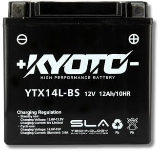 DB parts batterie compatible avec HARLEY-DAVIDSON 1200 XR (LA6) 2008 2009 2010 GBTX14L-BS-SLA