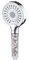 MILOT Chrome High Pressure Shower Head with 3 Spray Modes, Handheld Filtered Shower Head, Rainfall & Massage Settings, Ionic Bead Technology, Water Saving, Extra Stone Filter, No Hose Included