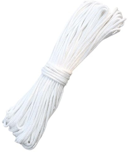 GRVICH 20 Meters White Picture Hanging String, 2mm Picture Hanging Cord, Roman Blind Cord, Picture String for Photo Mirror Frame Parasol Paintings Hanging Decoration