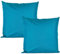 JACK 2er Set Outdoor Kissenhülle Kissenbezug 50x50cm Wasserfest Sitzkissen Lounge Kissen Garten Stuhl Lotus Effekt, Farbe:Petrol