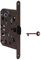 bricoleva.it Serratura Porta Interna, Blocco Chiusura per Porta, Serrature Porte con o senza Chiave (Serratura Mediana, Bronzo)