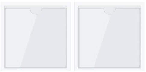 LICQIC 2 Pcs Square Car License Holder, Parking Permit Holder Suitable for Most Cars Windshields