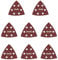 Bixury Deltaschleifer Schleifpapier Dreieckschleifer,120 Stück Klett 6 Löche Schleifpapier 93 x 93 x 93mm Gemischt je 15 Blatt 40 60 80 120 180 240 320 400 für Schleifen Polieren Schleifmaus