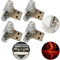 CTRICALVER Auto-Nachtlicht USB Rhombus (Touch) Rot 5 V/1 A kleines Notlicht LED-USB-Ambientelicht geeignet für alle Arten von USB-Anschlüssen wie Powerbanks und Autos PC-Material 4Pcs