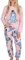 DISNEY Ih-Oh Pigiama da donna in pile, caldo, a maniche lunghe, rosa chiaro XXS