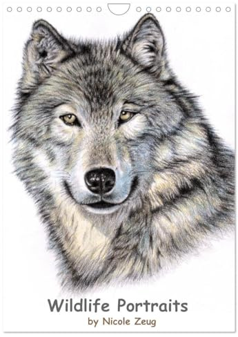 Wildlife Portraits (Wandkalender 2026 DIN A4 hoch), CALVENDO Monatskalender: Tierporträts by Nicole Zeug (CALVENDO Kunst)