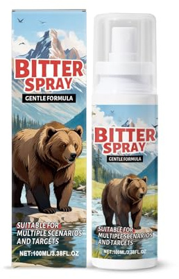 Générique Spray Anti-Ours pour la randonnée et Le Camping 100 ML, Format Portable, Longue durée, idéal pour Les Aventures en Plein air (Light Blue, 14.6cm)