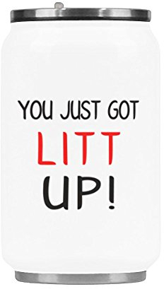 WECE You Just Got Litt Up! Edelstahl-Vakuumbecher/Reisebecher/Kaffeebecher/Reisebecher, 292 ml