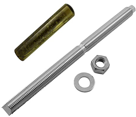 Lumonic Ankerstange + Verbundankerpatrone M20 x 300 Edelstahl A4 I Zur Verwendung als Keilanker, Metalldübel, Bolzenanker, Blitzdübel I Für verschiedene Arten Durchsteckmontagen