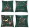 Meiosuns Kissenbezug Kurze plüsch Kissenhülle Weihnachten Kissenbezüge Sofakissenbezug mit unsichtbaremReißverschluss Wohnzimmer Schlafzimmer Dekoration Kopfkissenbezug (Grün, 4er Pack)