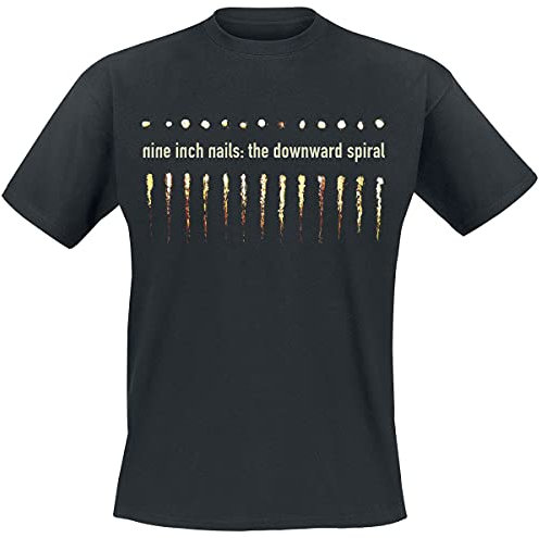 Nine Inch Nails Downward Spiral Men's Short-Sleeved T-Shirt Black Regular/Regular Fit, Black, S